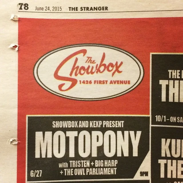 TOMORROW NIGHT!!! @motoponymusic @bigharpband #Tristen at the #Showbox