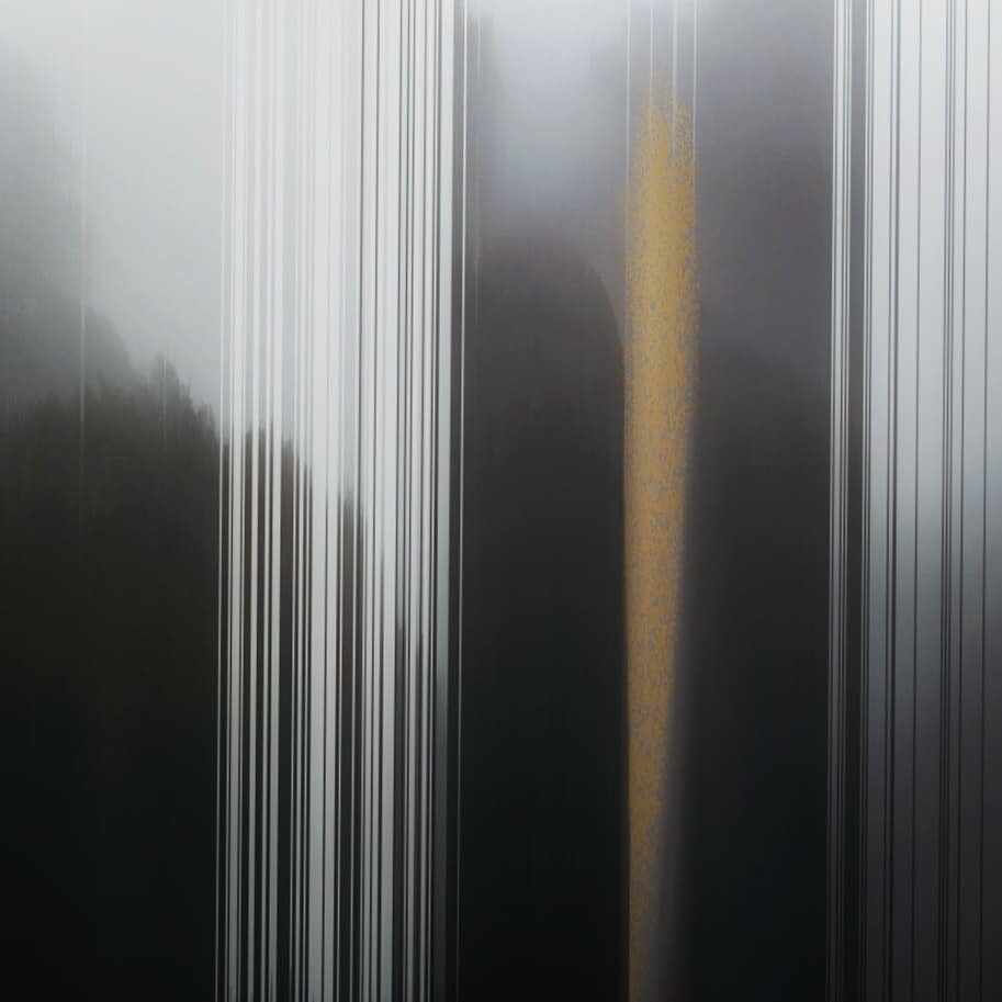 Cloud forest highway feels 🌪️ #forest #chalk #colourstudy #preservation  #yellowline #climatechange #cloudforest #fog # magic #drive #soclose  #showyourcolours #savetheforest #nationalpark #art #highway #road #contemporaryart #conceptualart