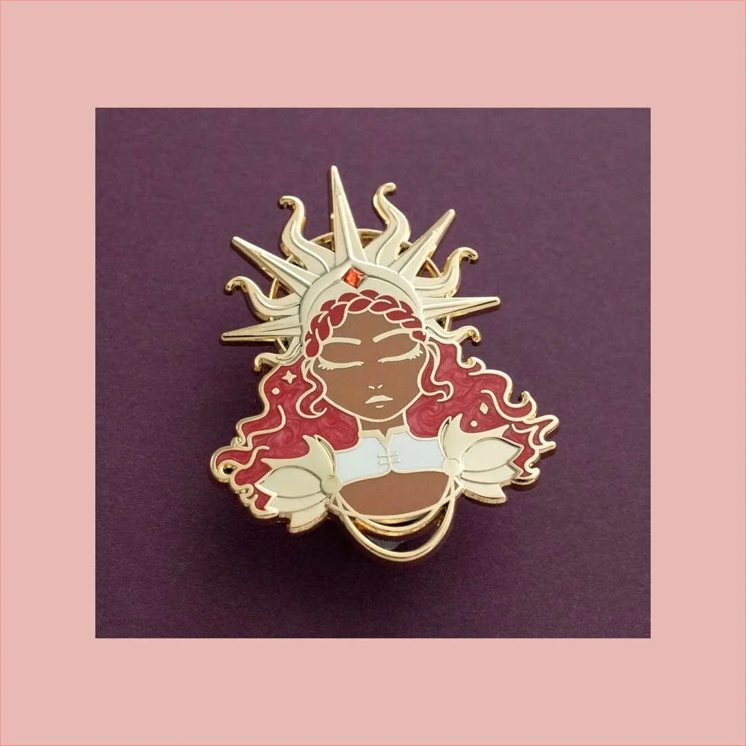 CHRISTMAS WISHLIST 2023: Perfect stocking stuffers from @ohjessicajessica! Great for the tweens and teens in your life - we love this super cute pin - Sun Goddess Hard Enamel Pin 😍⁣(Loc. Fitzroy)