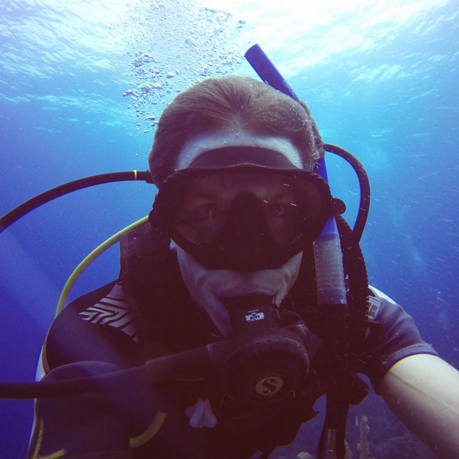 Mein erster Unterwasser-Selfie