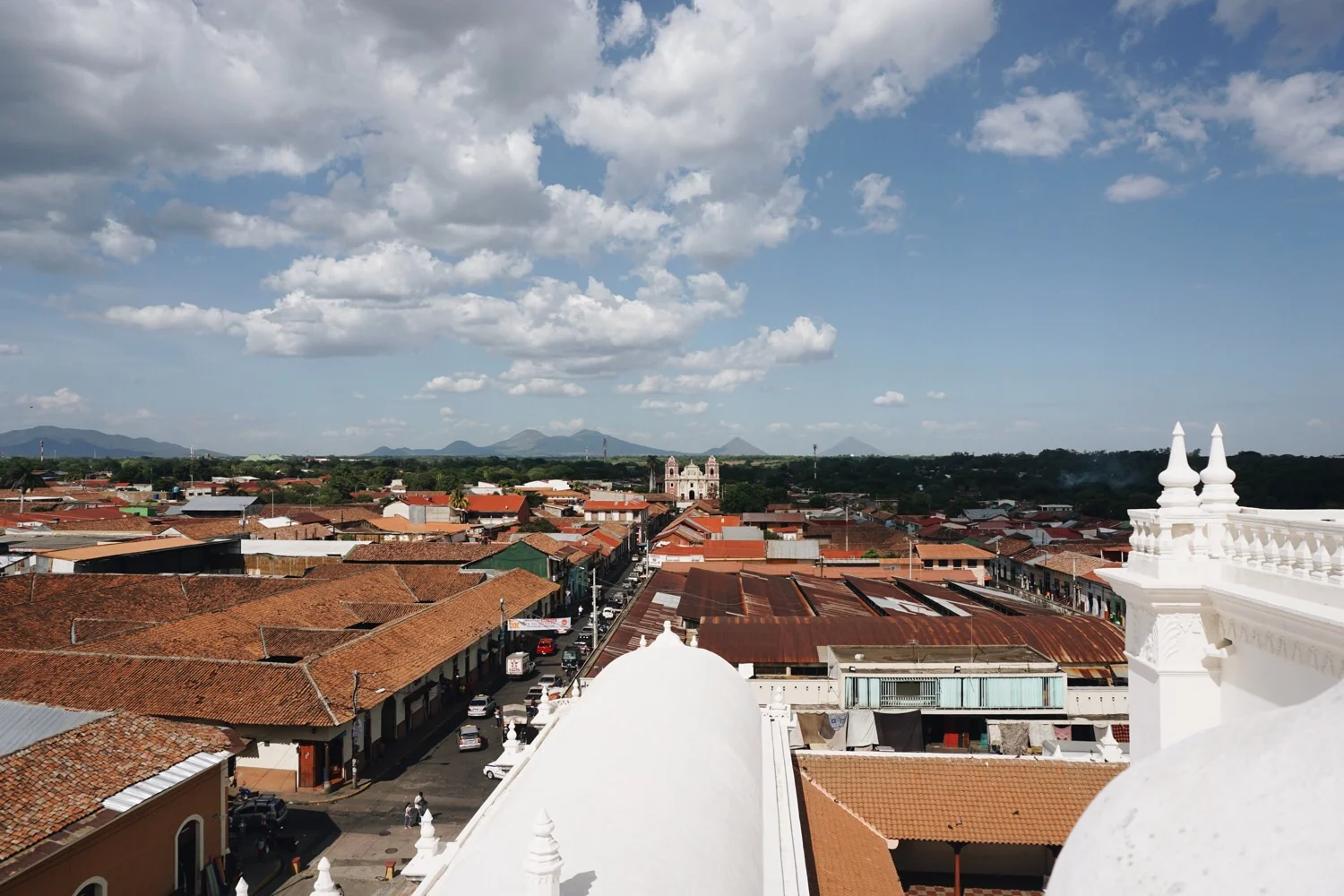 Aussicht von der Catedral de León.