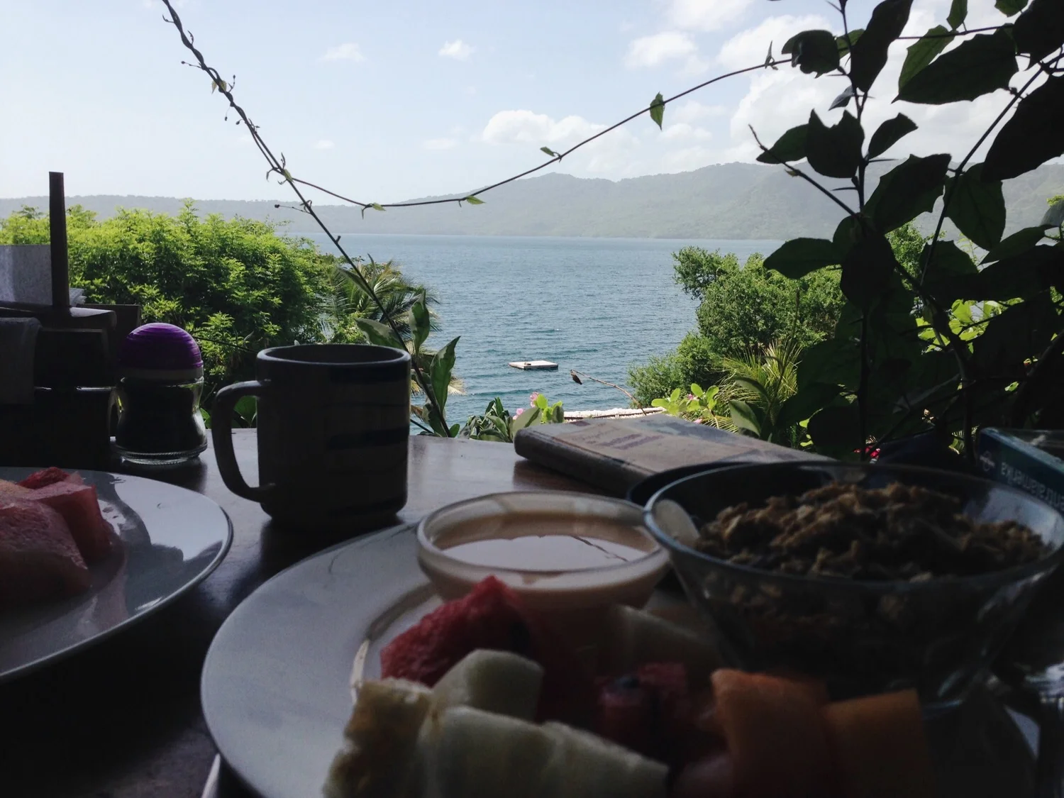 Ein Frühstück mit Aussicht.