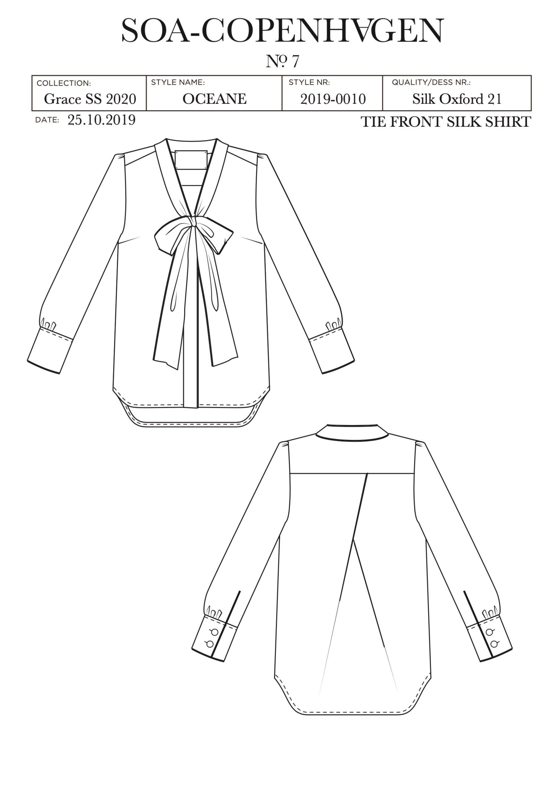 SOA silk shirt OCEANE