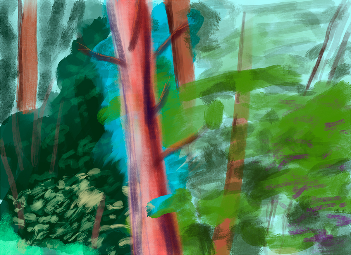 'Evening' tablet drawing