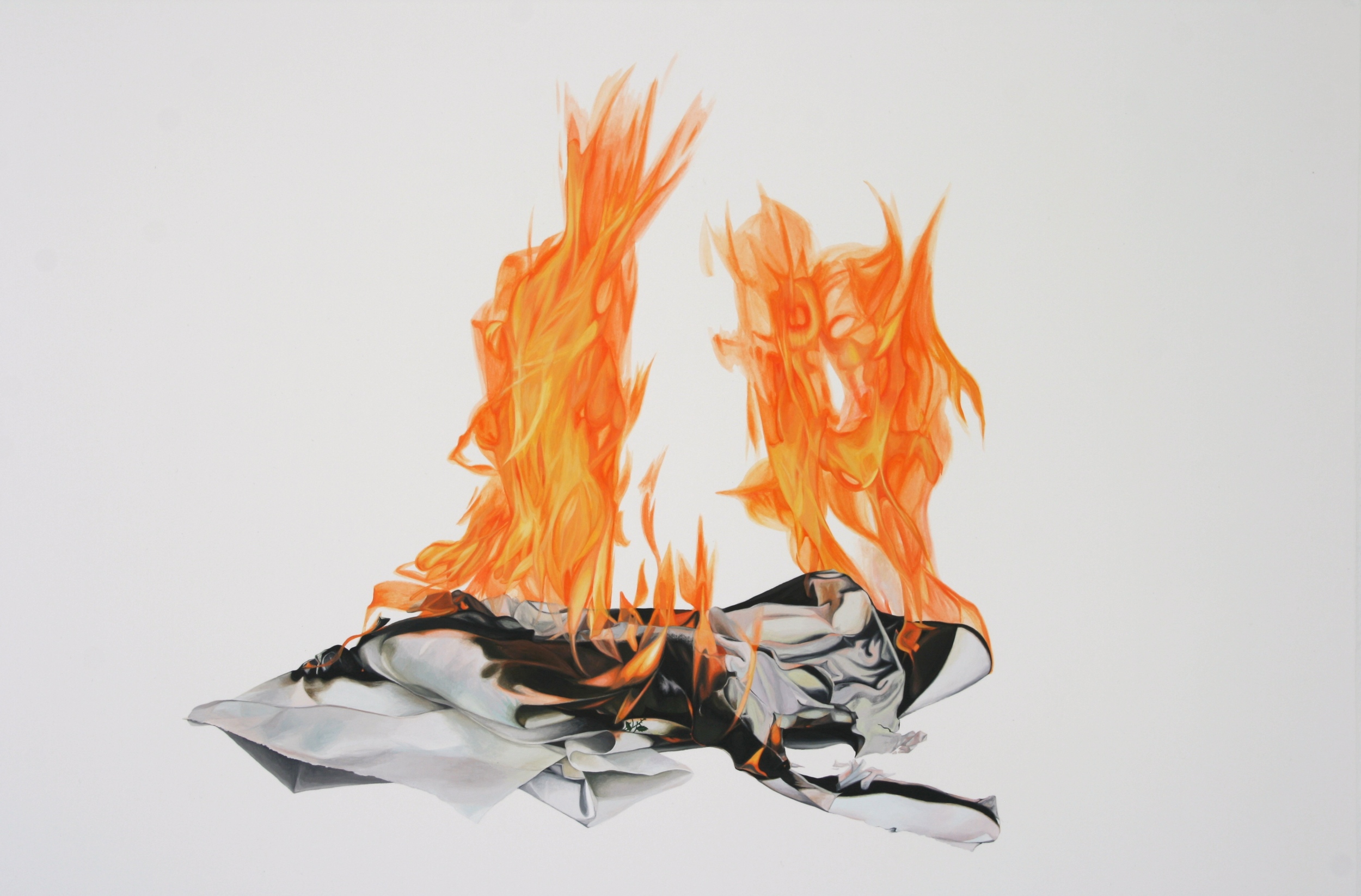 Detail, Incinerate (Unfinished Still Life with Flowers, 2008), 4