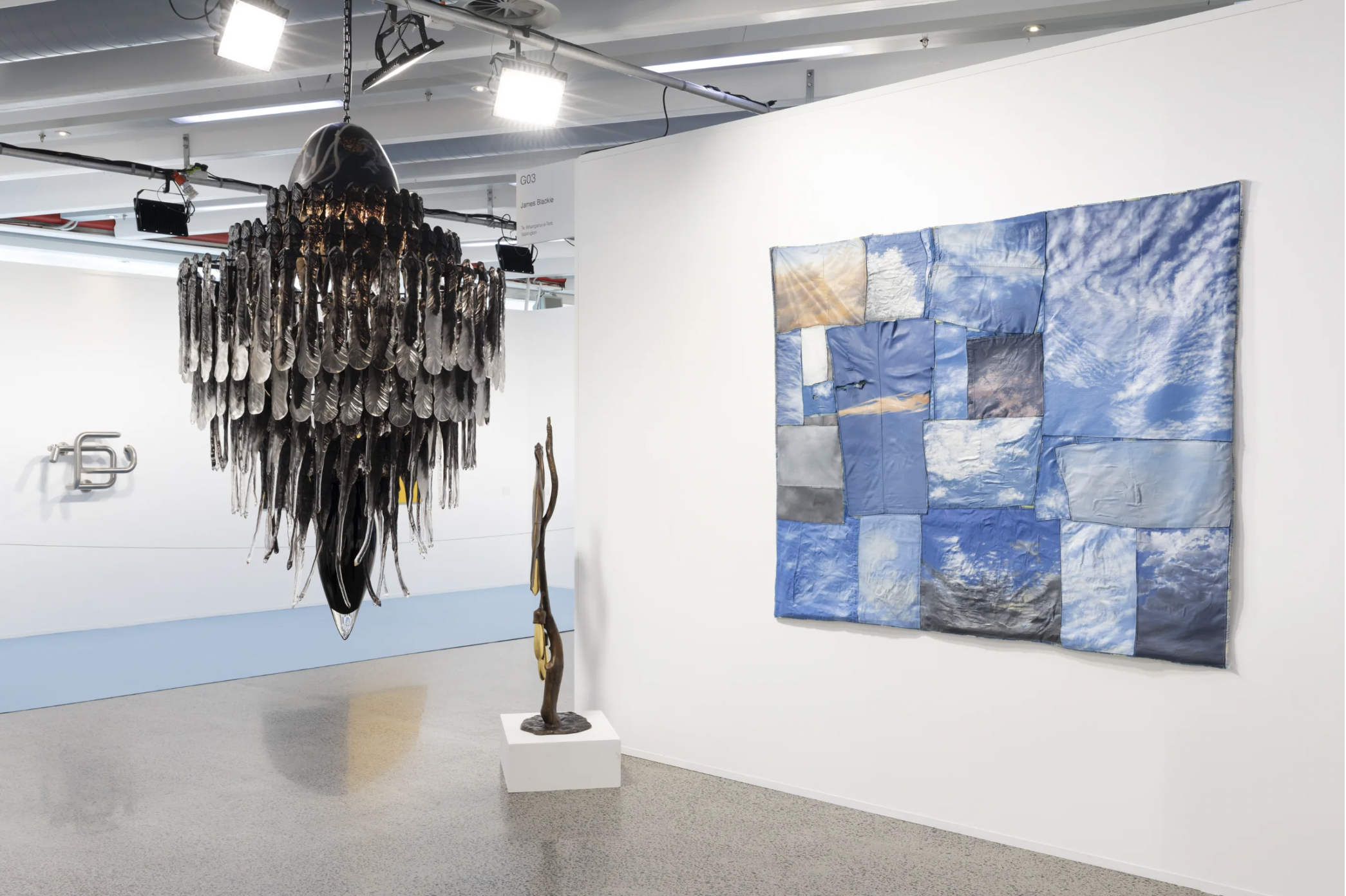 A Yawning Gulf (Above), in situ, Aotearoa Art Fair, 2025