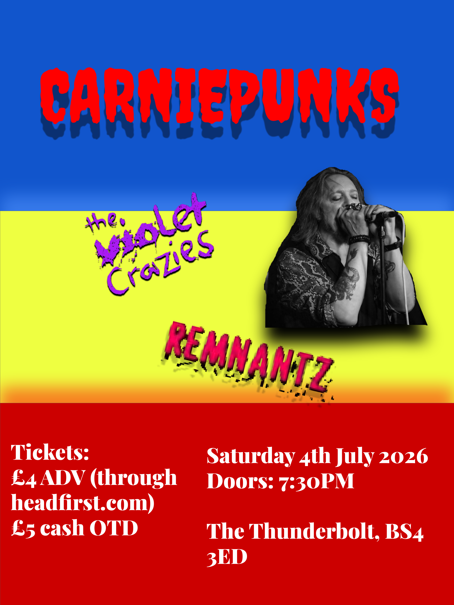 CARNIEPUNKS + Violet Crazies + Remnantz