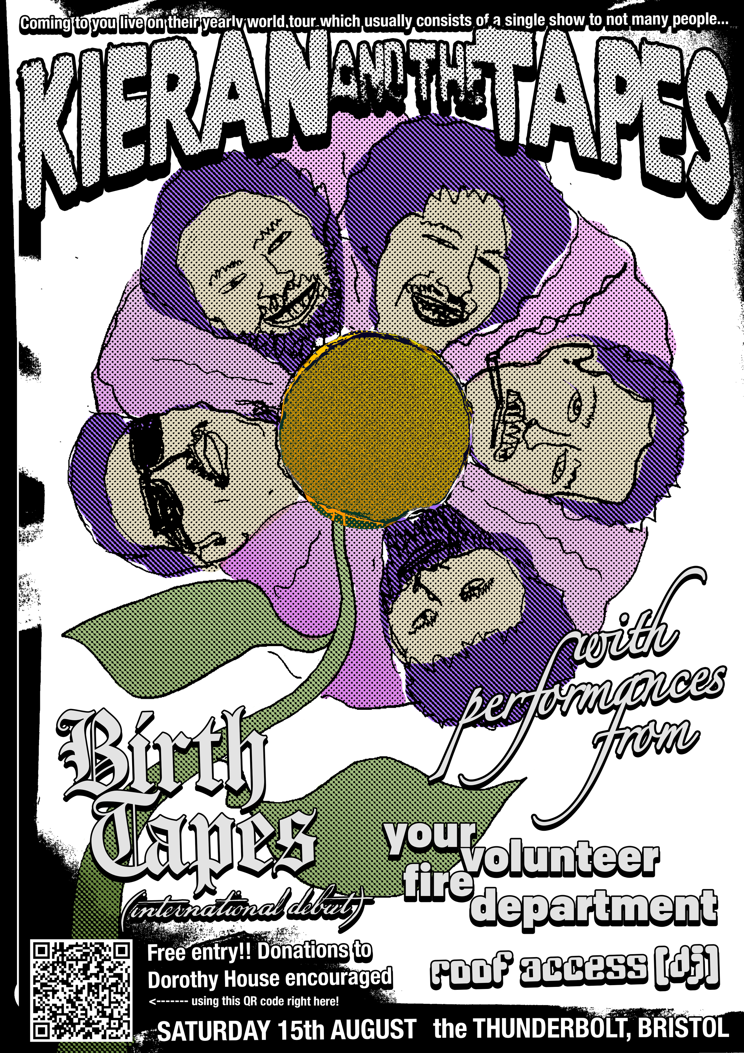LAURA FEST 3: KIERAN AND THE TAPES + Birth Tapes + Your Volunteer Fire Department