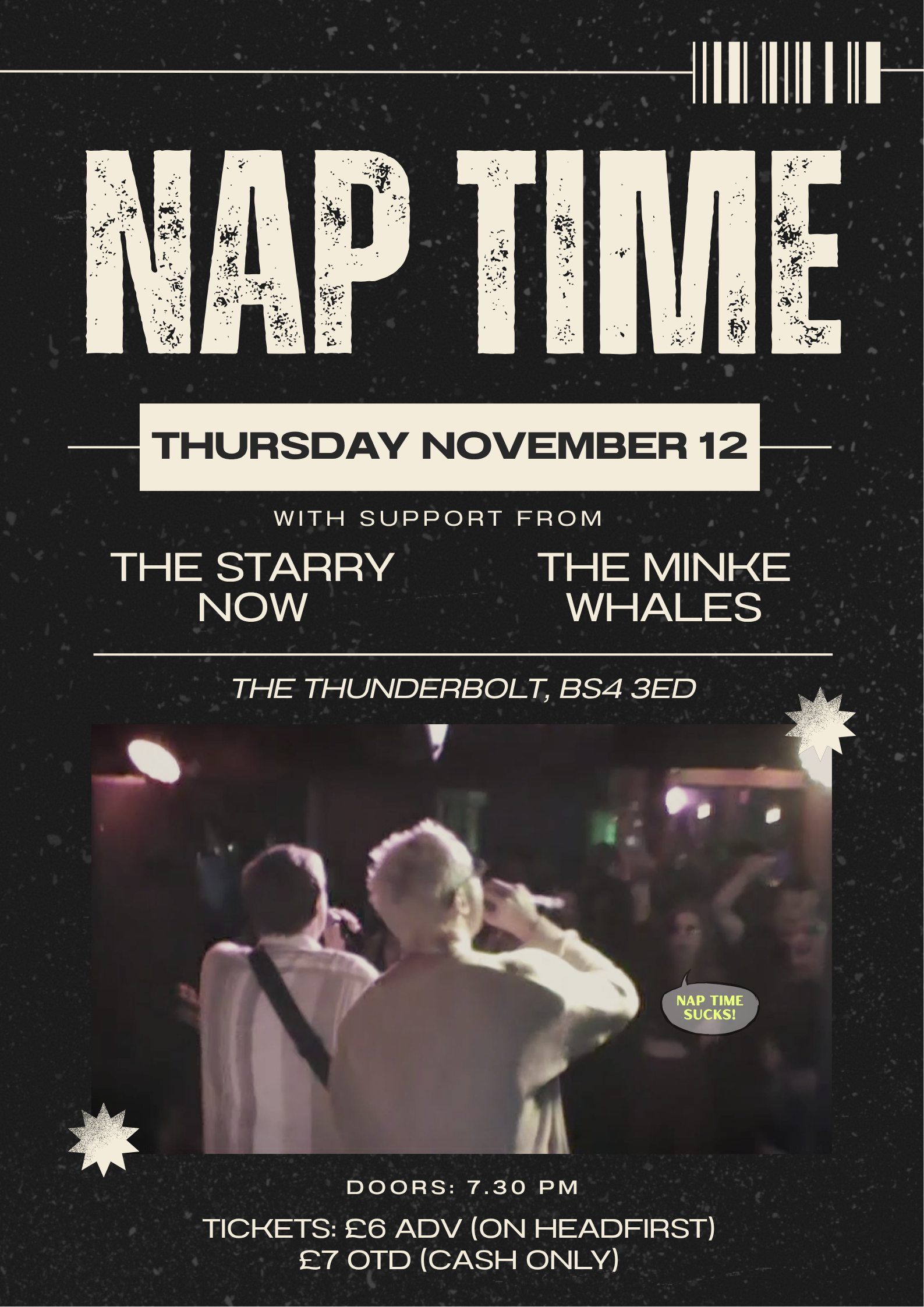 NAP TIME + The Starry Now + The Minke Whales