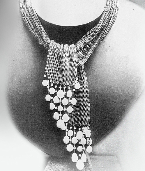 Archive photograph of the pearl and gold wrap necklace bought by the Grand Duke Vladimir in 1883, which inspired the Delilah necklace.