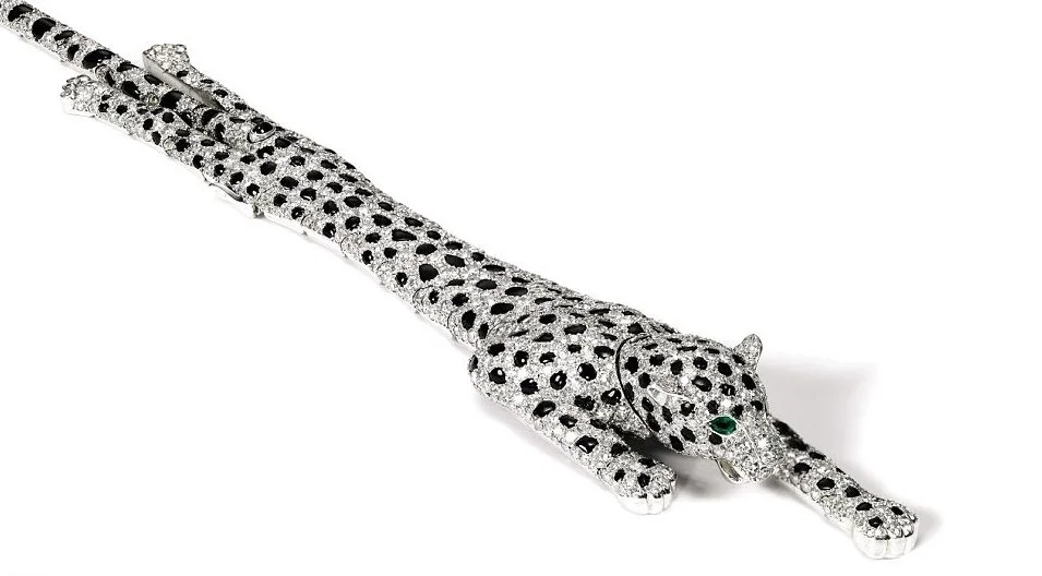 The highly articulated panther bracelet made by Cartier for the Duchess of Windsor.