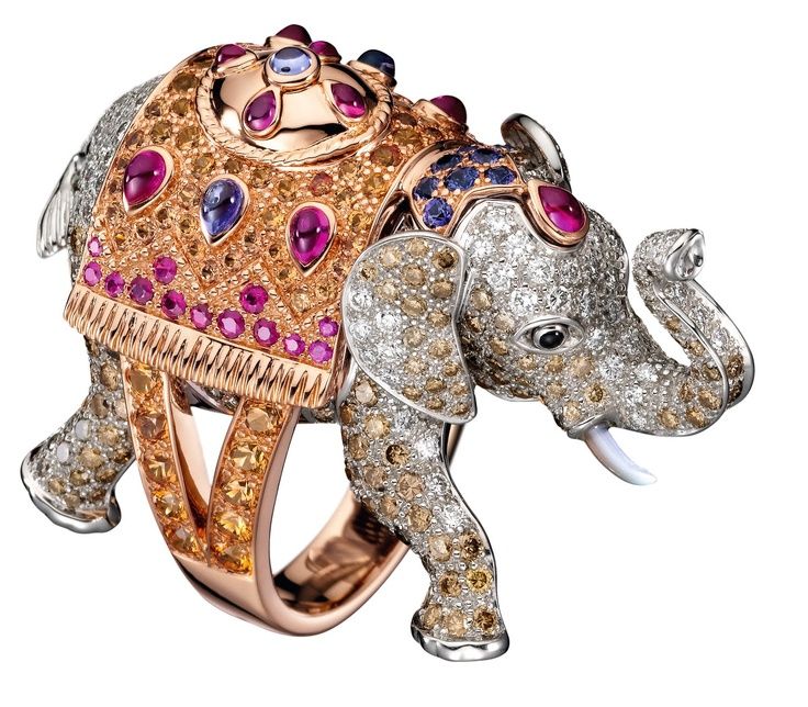 Elephant ring by Boucheron. Although the body is cast, all pieces are meticulously hand finished.