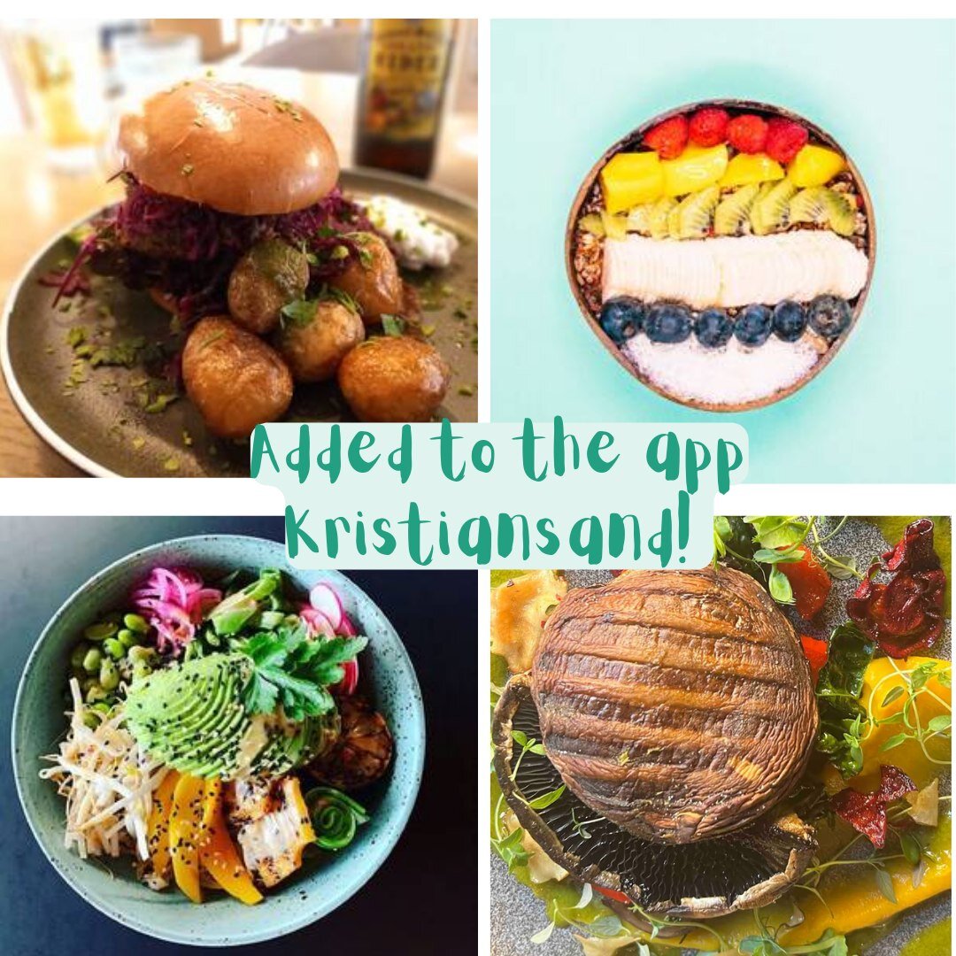 We are super excited to announce that we have now added Kristiansand to the Vegan Norway app! Do you know any spots we're missing? Let us know!