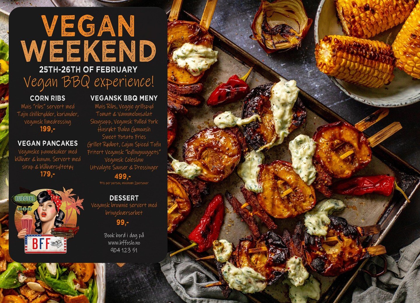 Last day of Vegan Weekend if you are up for some BBQ at @bff_oslo Frogner 🤩