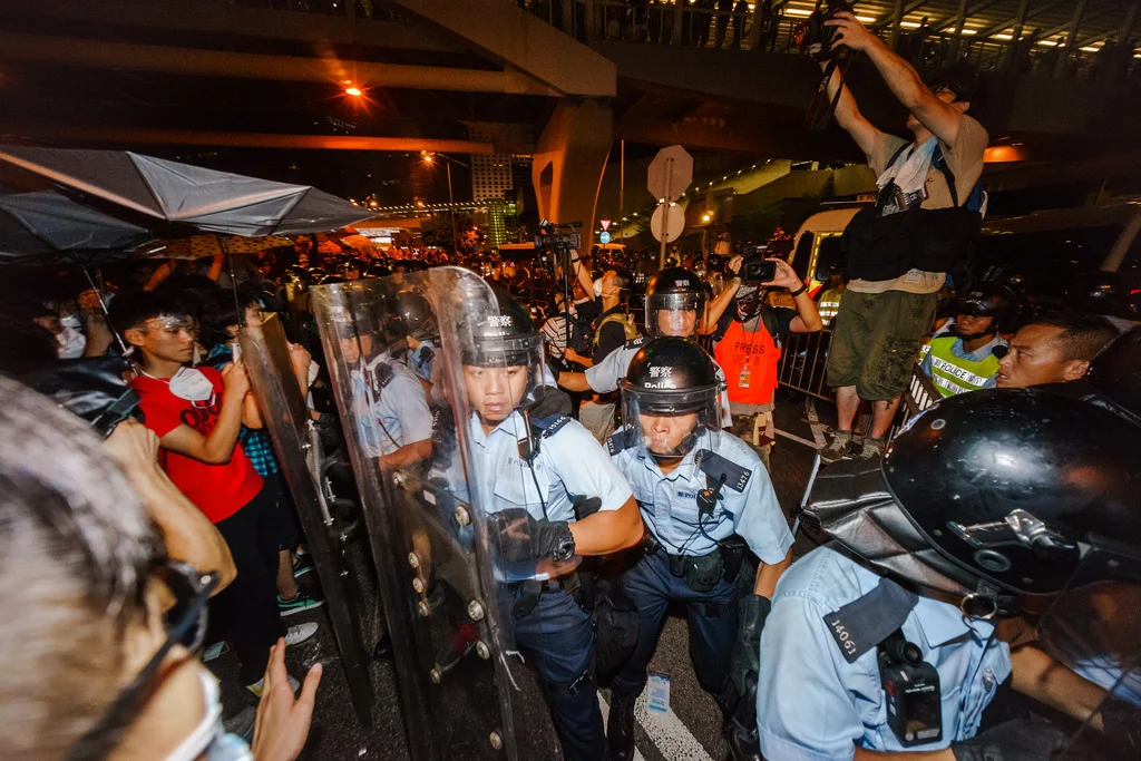 日本媒體報導的香港「雨傘革命」
