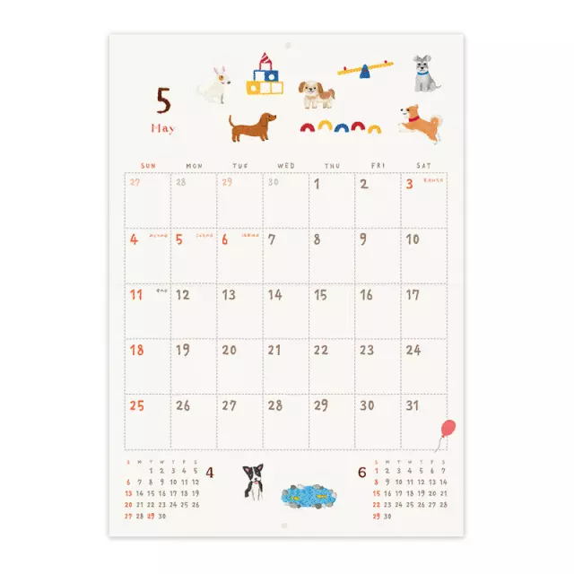 圖12. 2025日本 RYU-RYU 掛曆_刺繡_Yoko Fujiki｜誠品「2025手帳桌掛曆展」.jpg