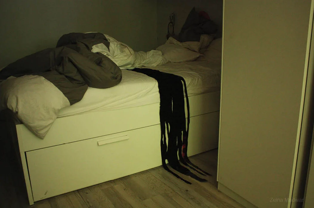 Testimony (Paris bed), Archival ink print mounted on wood, 70 x 46 cm, 2014, Edition 1/5