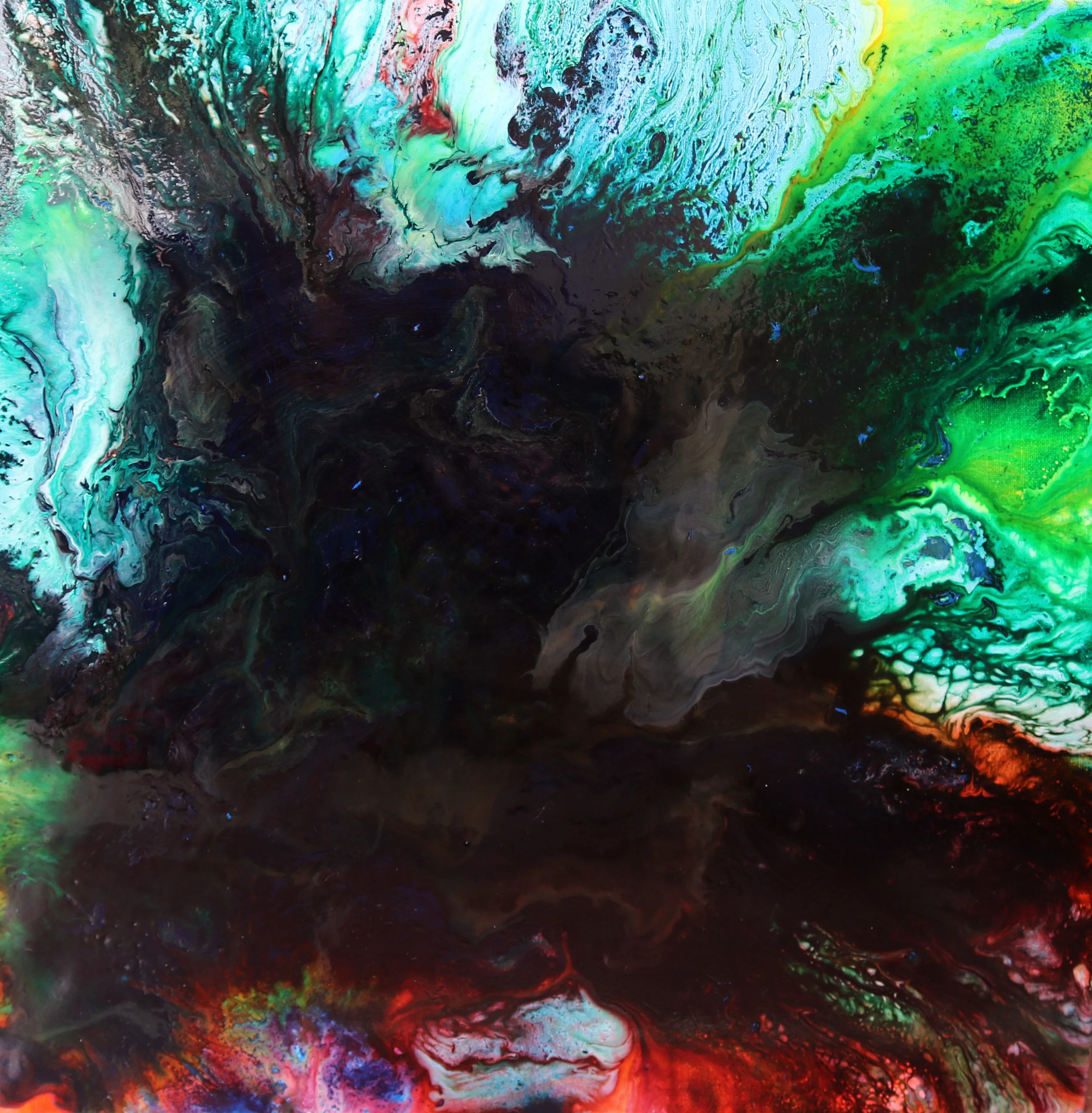  Resin &amp; ink, 50 x 40 cm, 2017. 