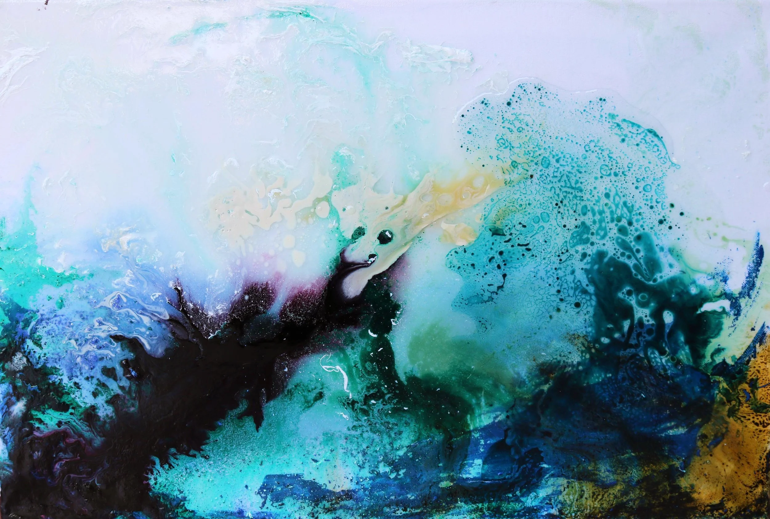  Resin &amp; ink, 60 x 40 cm, 2017.&nbsp; 