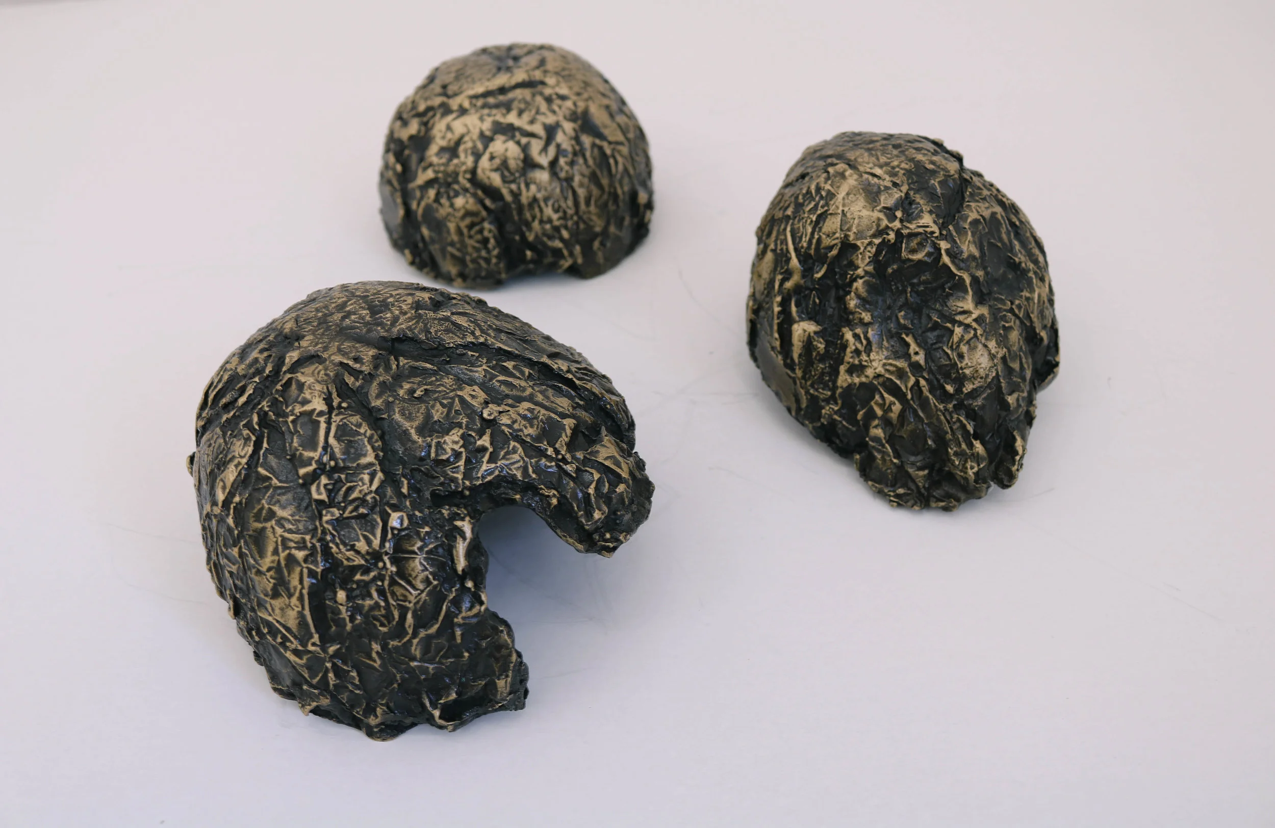  Bronze, 13 x 10 cm (each), 2017, Edition 1/8. 