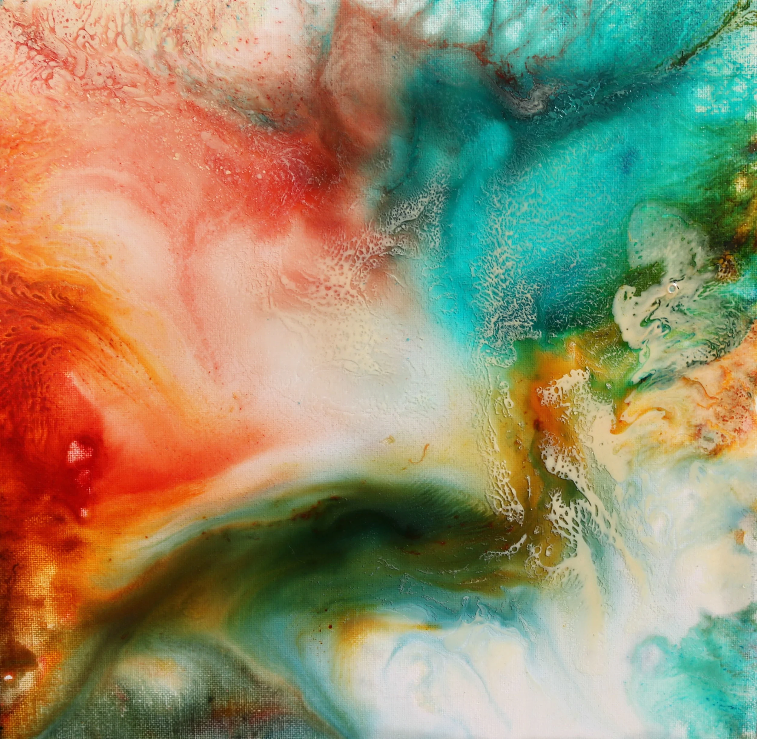  Resin &amp; ink, 30 x 30 cm, 2017.&nbsp; 