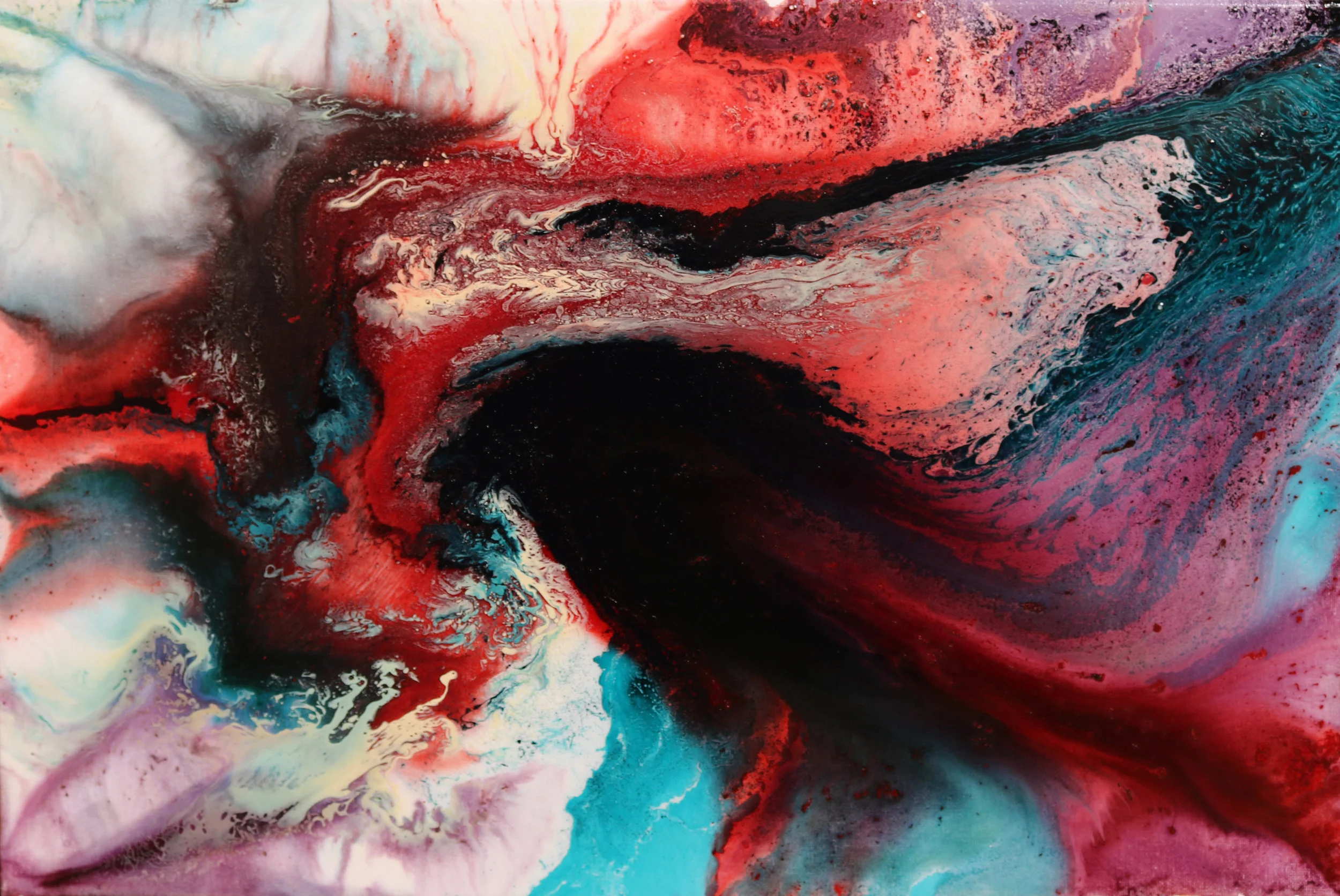  Resin &amp; ink, 60 x 40 cm, 2017. 