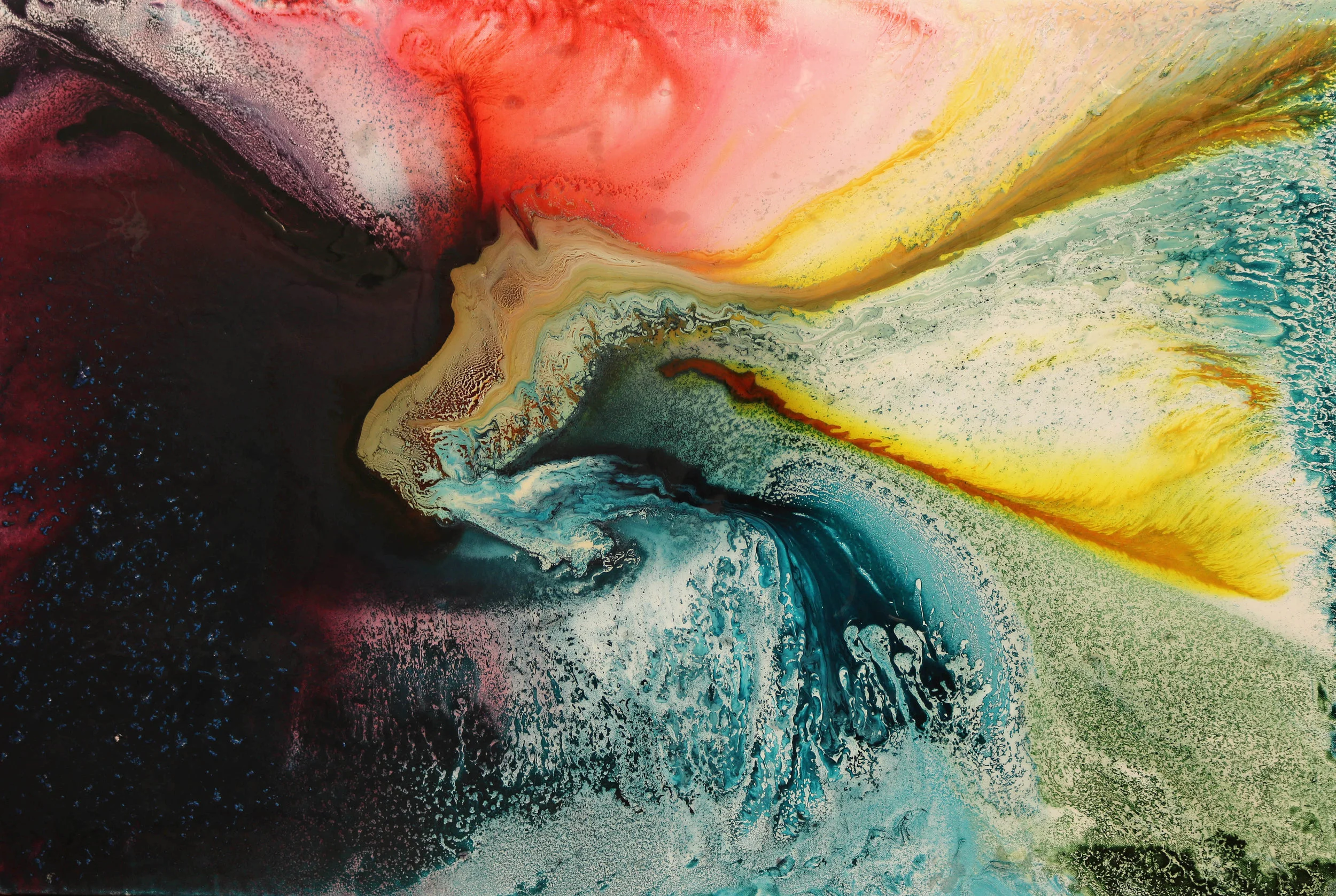  Resin &amp; Ink, 120 x 80 cm, 2017. 