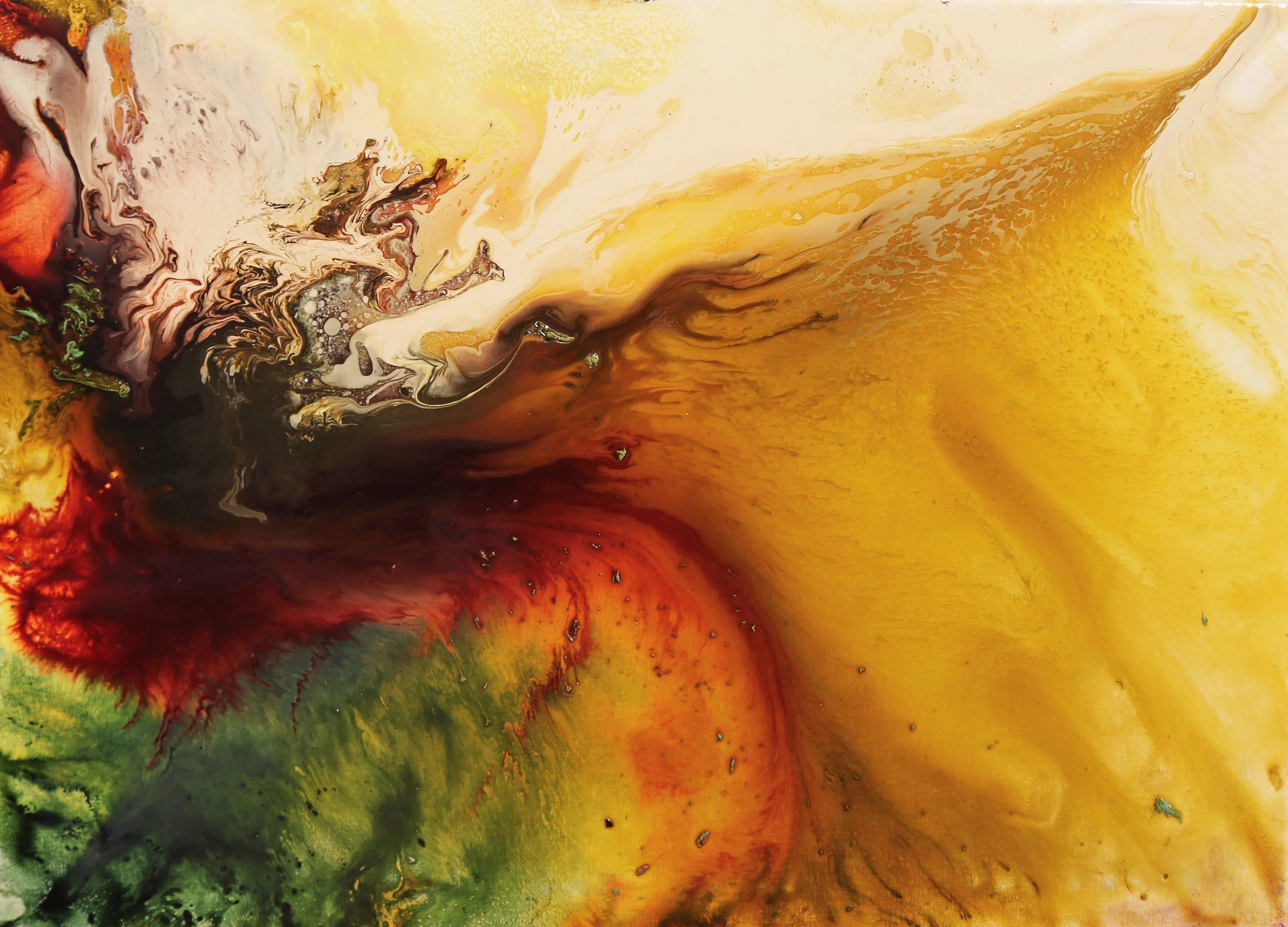  Resin &amp; Ink, 70 x 50 cm, 2017. 