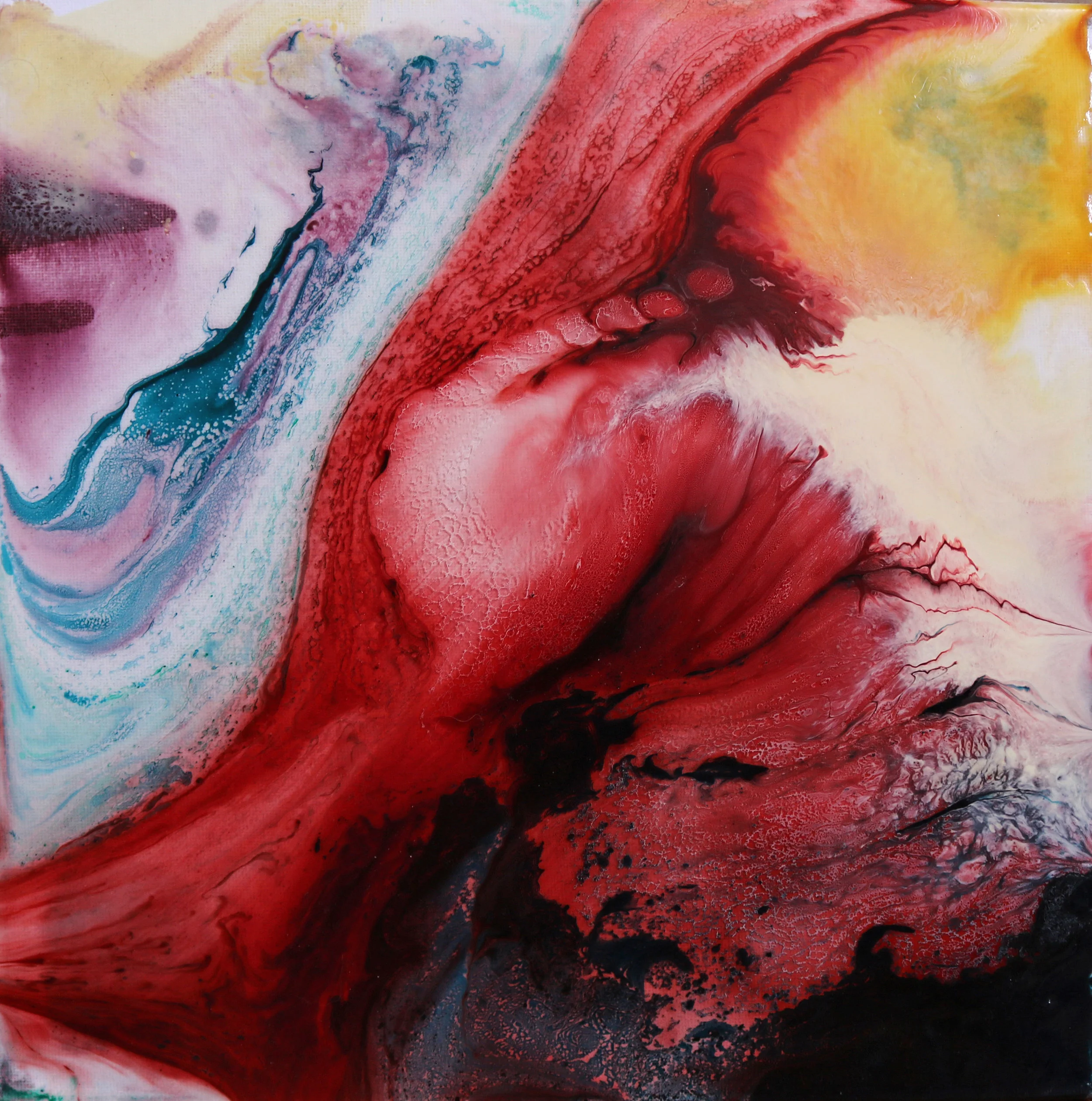  Resin &amp; ink, 30 x 30 cm, 2017.&nbsp; 