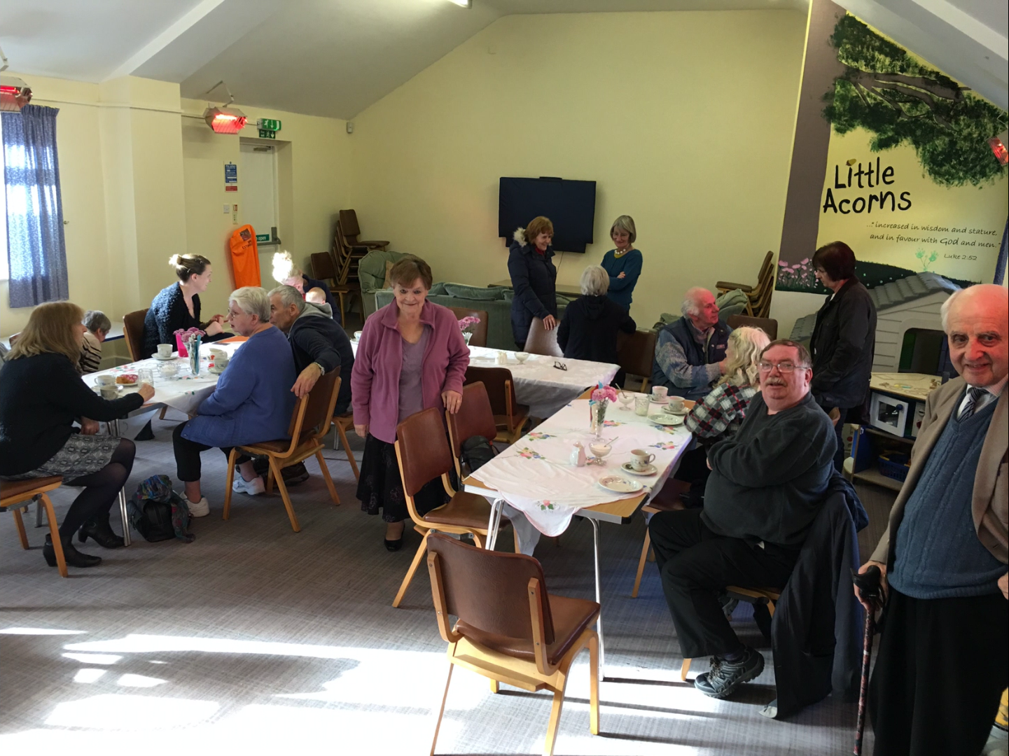 Good fellowship and a super opportunity to 'chillax'! (Lovely cakes and sausage rolls too!!)