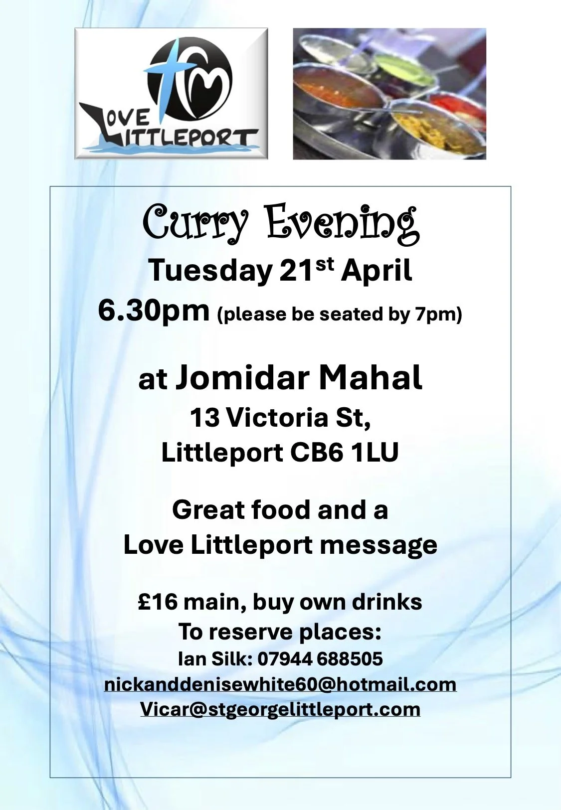 Curry Night this Tuesday!