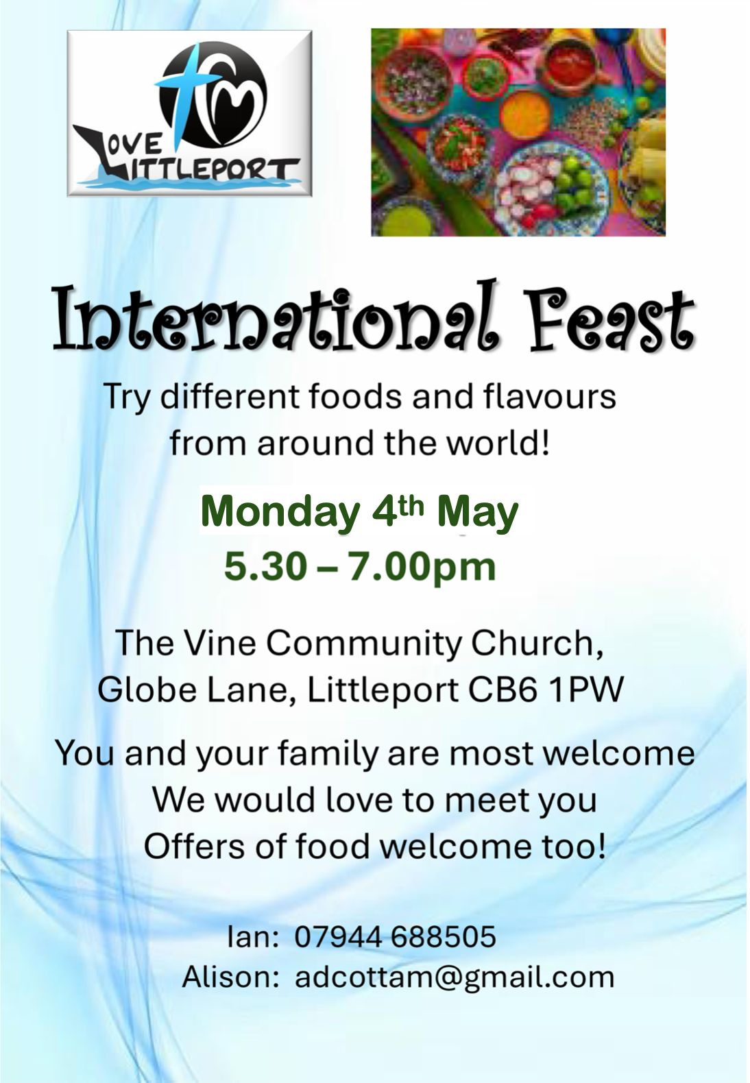 Join us for another super International Feast