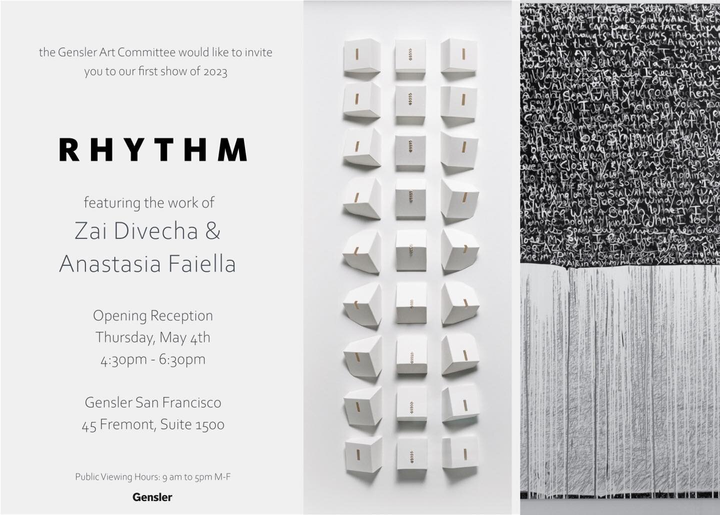 So excited about my show with @zaidivecha this evenings reception should be a lot of fun thank you  to everyone  @gensler_design and my gallery @slate_art for making this possible 🌺
 #artexhibition #bkackandwhiteart #art #artwork #writing #artlovers