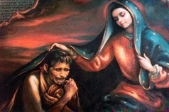 Mary with Juan Diego