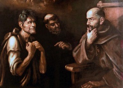 Juan Diego with Bishop