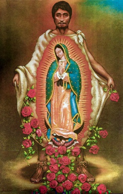 Juan Diego and his tilma