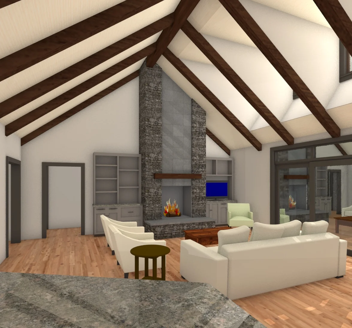 Great Room with Clerestory Lighting