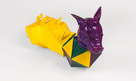 Jean-Luc Moulène, Fairy Fantasy , 2016, plastic, foam, wood, epoxy resin, 57 x 40 x 38 cm. Courtesy: the artist and Miguel Abreu Gallery, New York; photograph: Florian Klienefenn