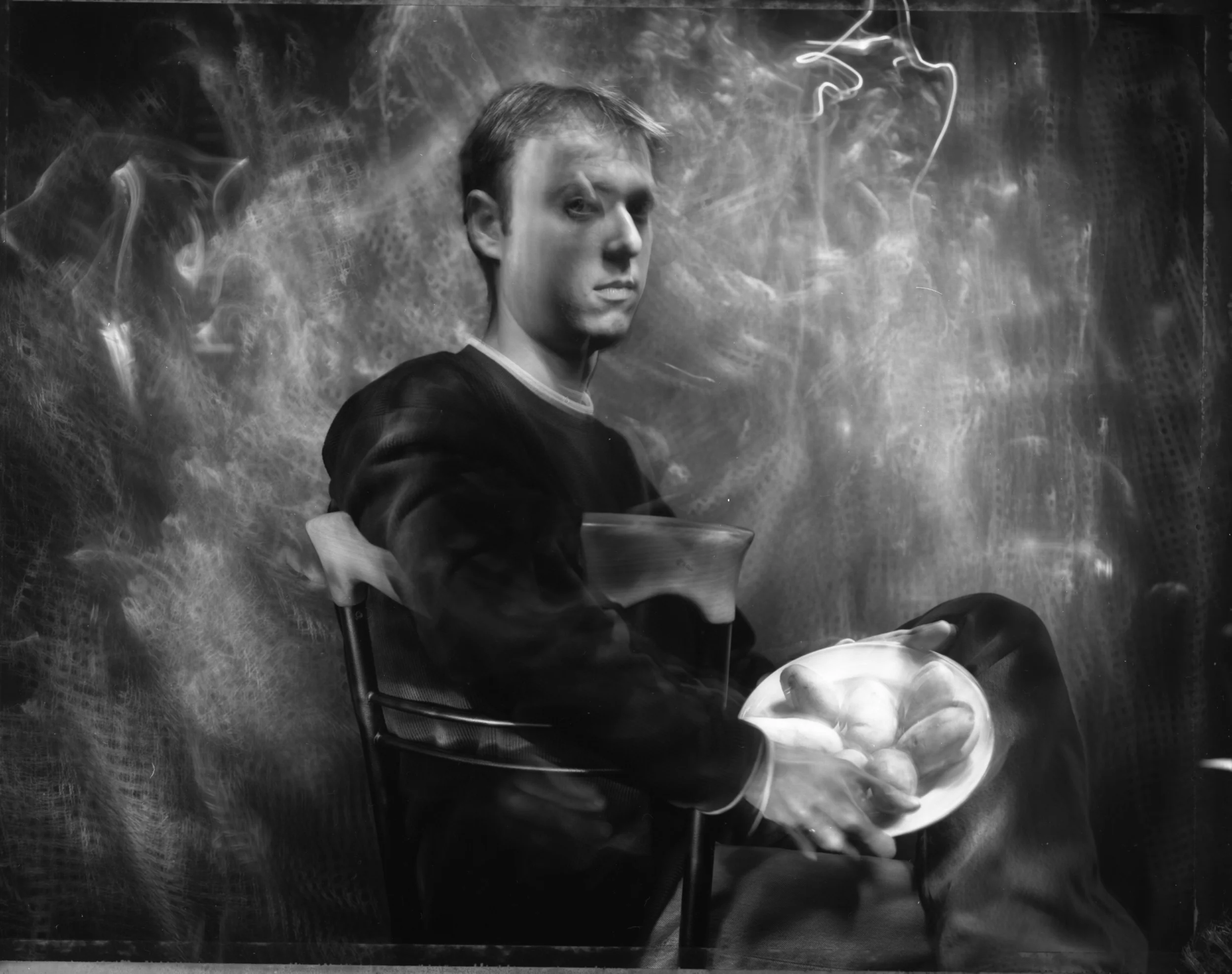  Man with a Bowl of Potatoes by Steve Erra 
