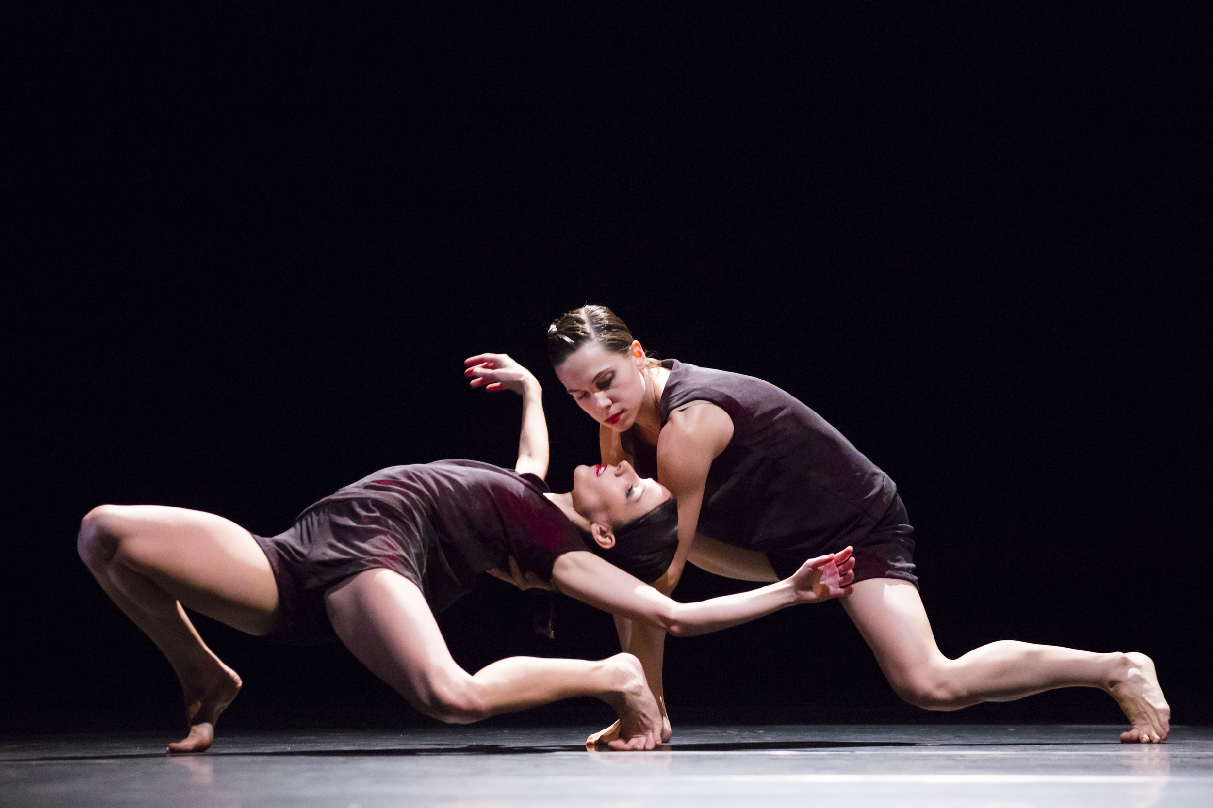 Hubbard Street Dancers Ana Lopez, left, and Jacqueline Burnett in Cloudless, 2013