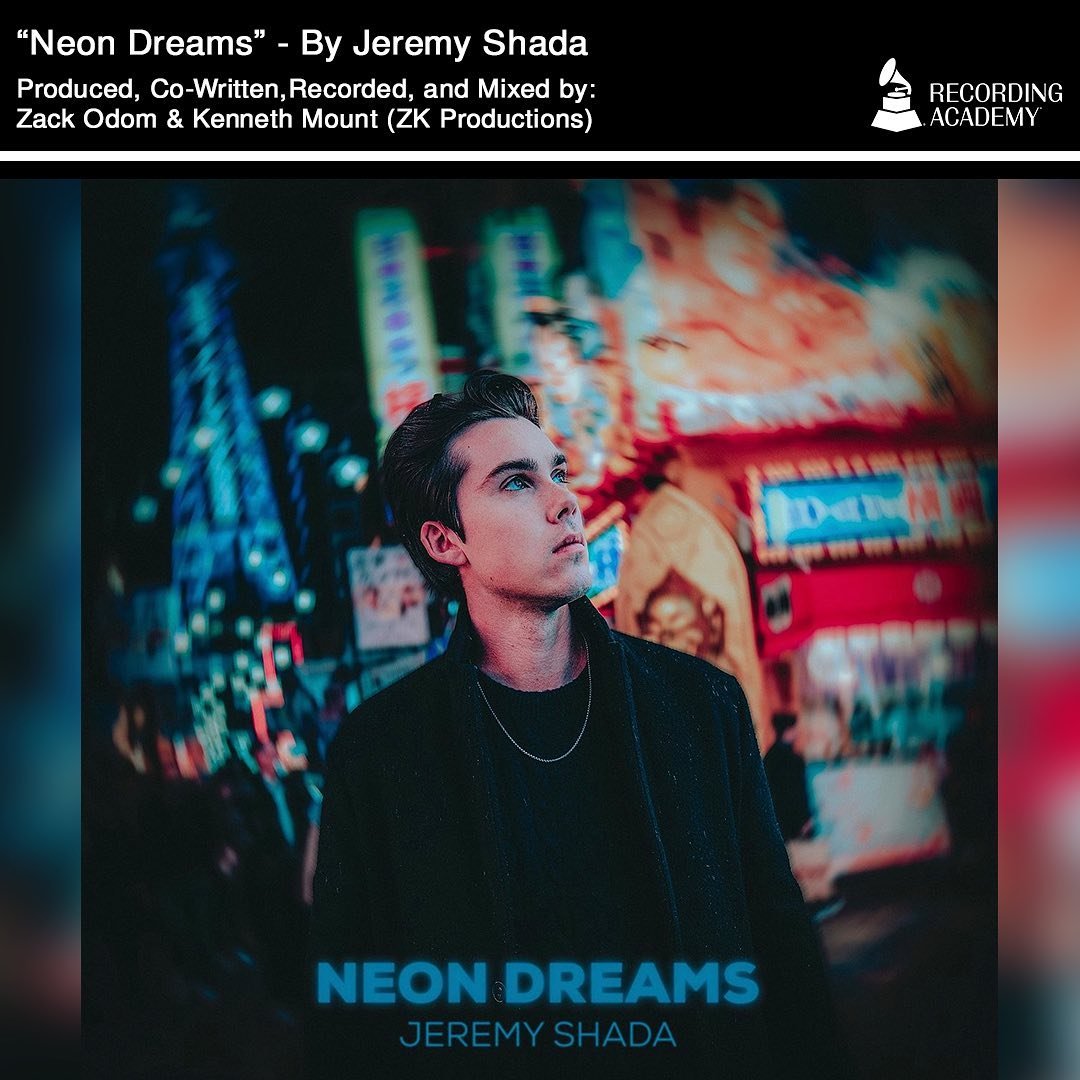 So incredibly proud to announce the release of @jeremyshada &lsquo;s new album &ldquo;Neon Dreams&rdquo; So much hard work and experimenting went into making this record and we are so excited for you all to hear it! Great work Jeremy! It was so much 