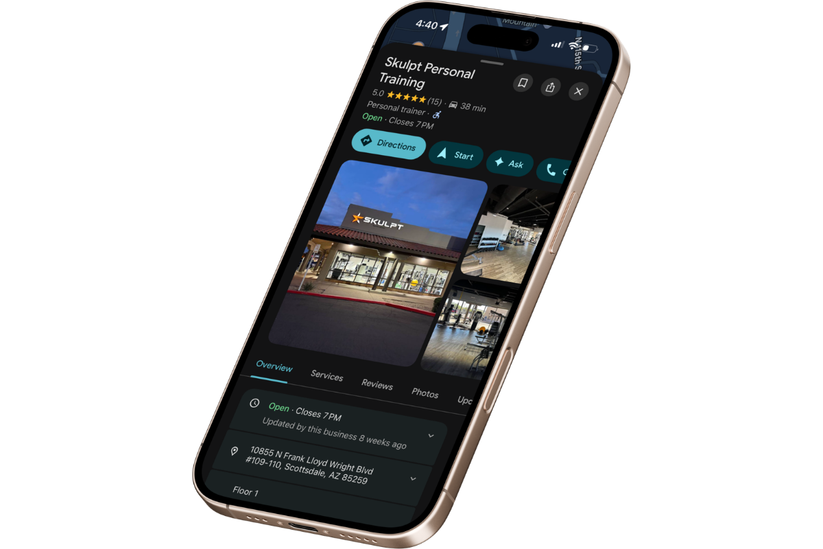  I set up the Google Business profile, created a QR code to be posted in the gym for clients to easily leave a review, and uploaded photos.  