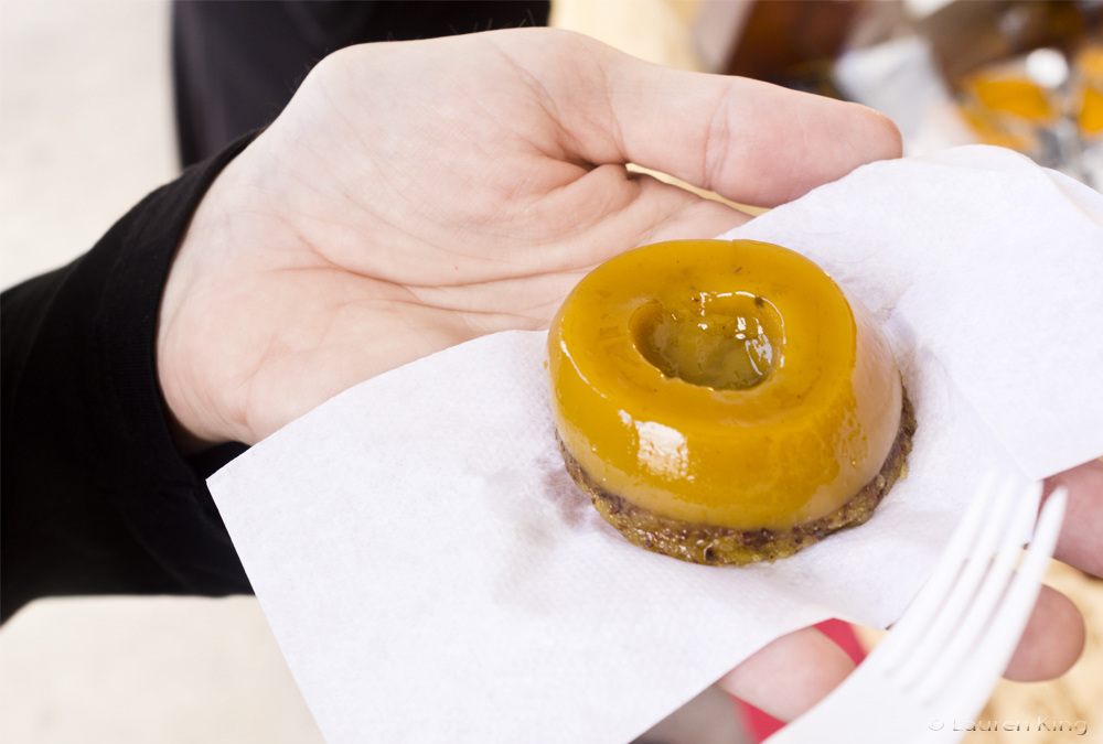 We don't know what this was called, but we know it had 4 ingredients: chestnuts, eggs, sugar and something else we didn't quite understand.