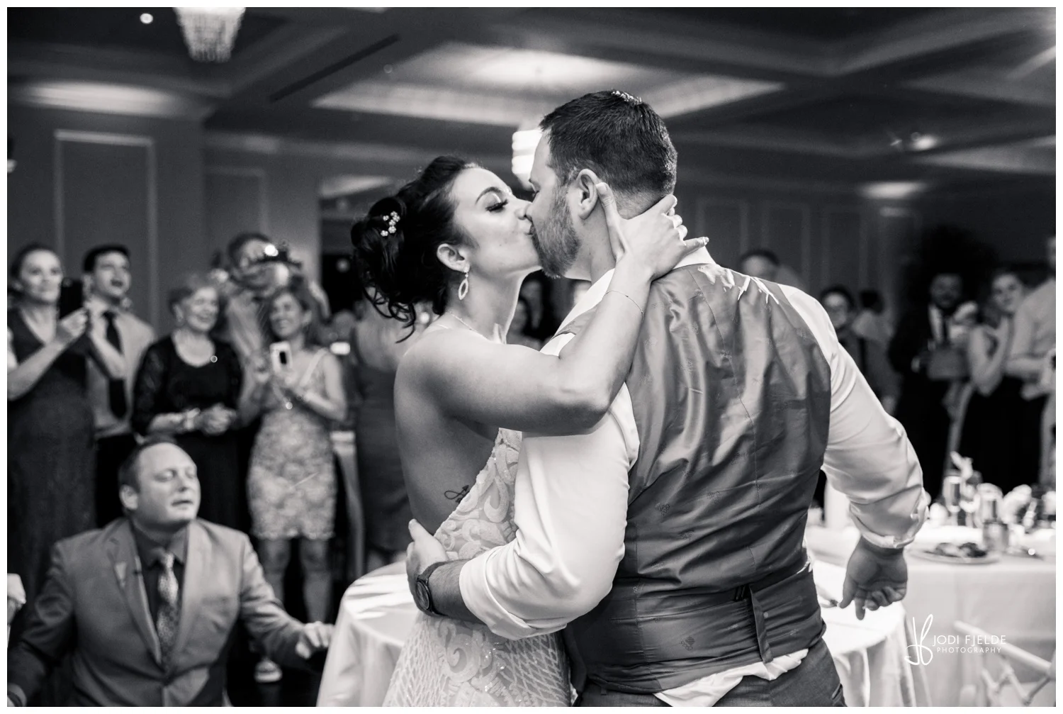 Bride and Groom at reception