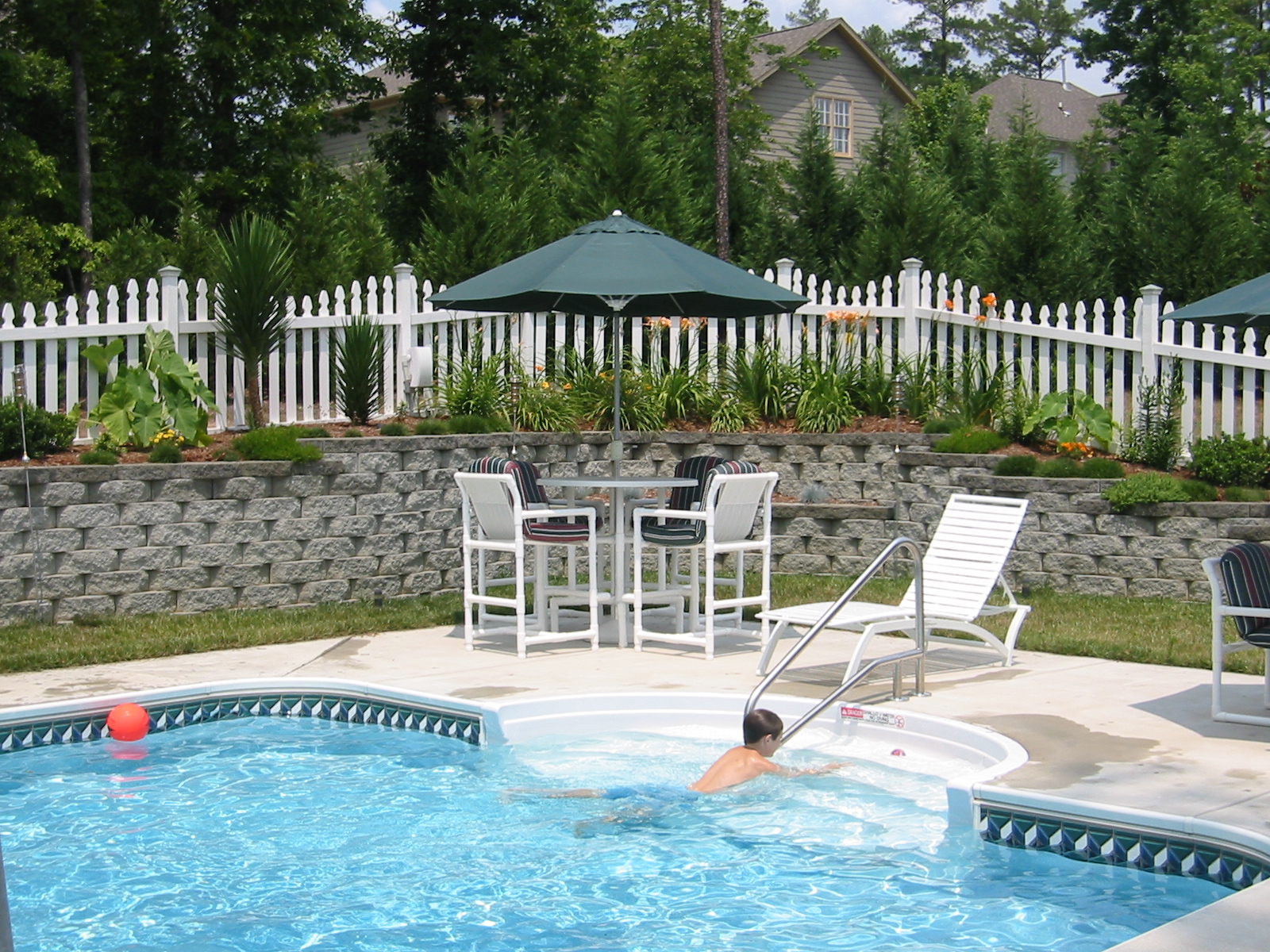 A young Ryan Brown during the peak of his intense off-season training regimen. On the real, probably exiting the pool to snag another vanilla coke.