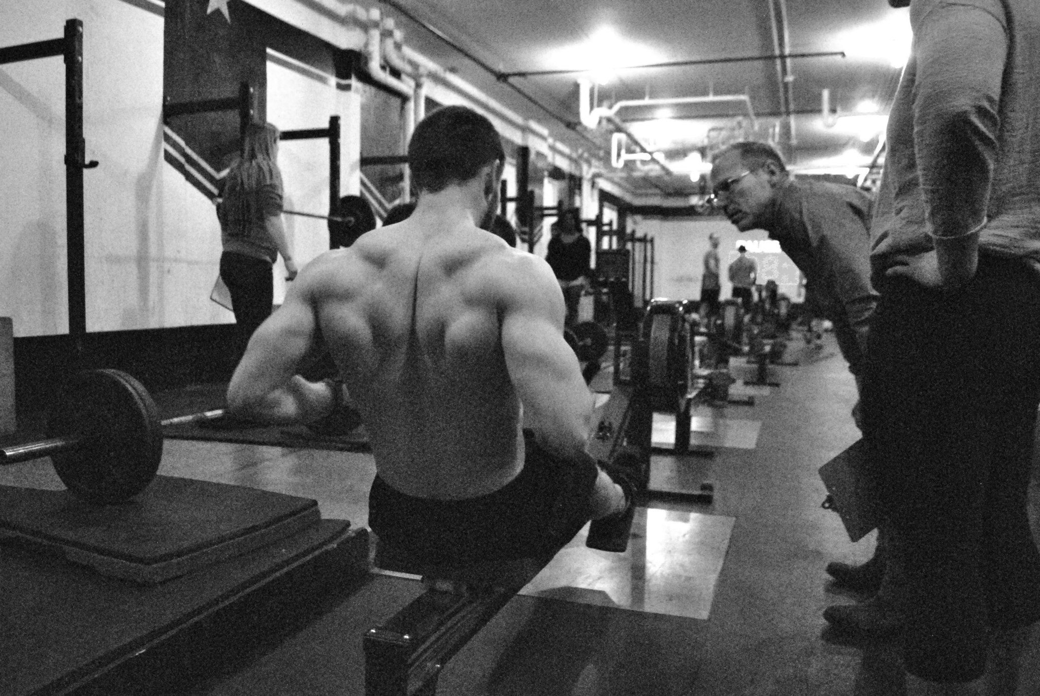 I suffered through the misery of 15.5 and all I got was this sweet photo of my upper back on the rower.