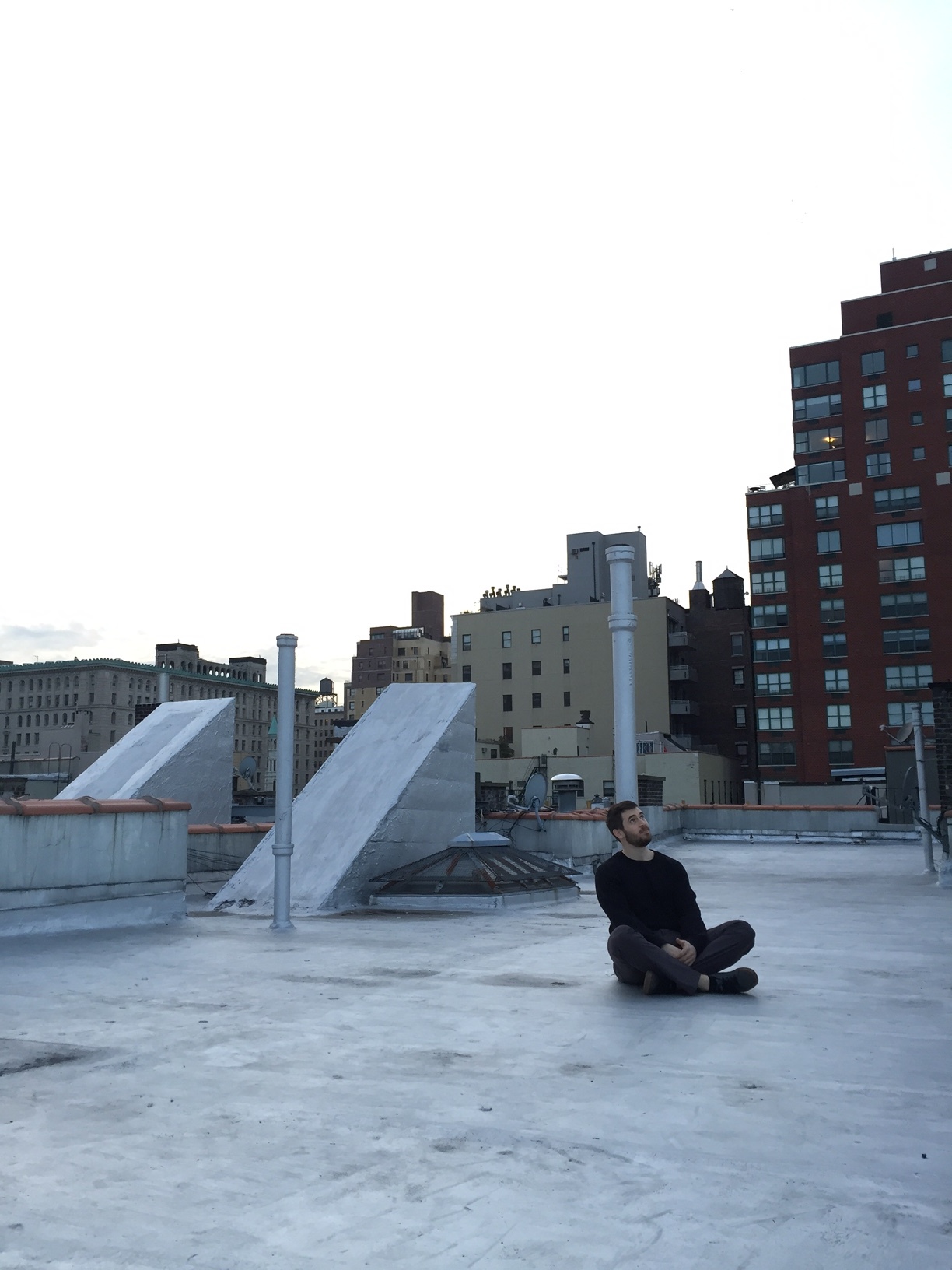 Feeling small on my roof.