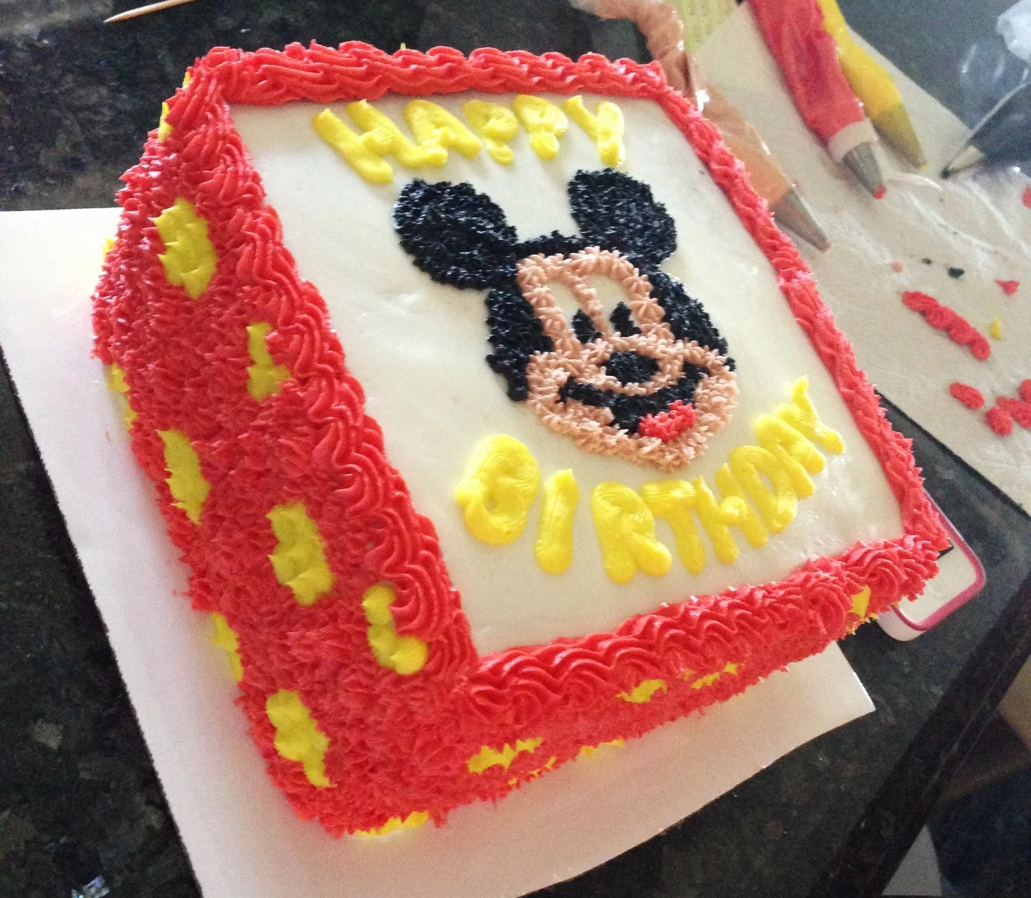Mickey Mouse Birthday Cake
