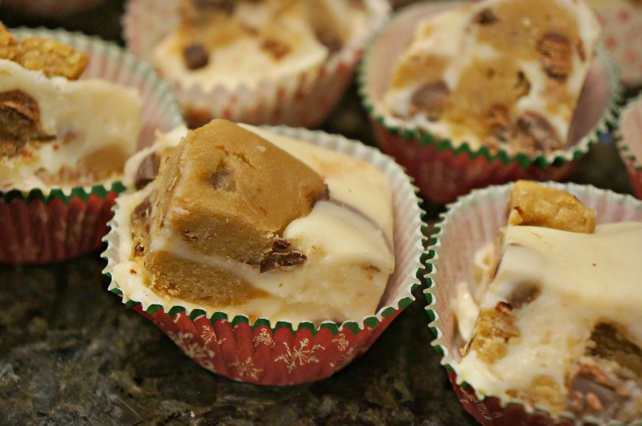 White Chocolate Chip Cookie Dough Fudge! recipe on my blog 