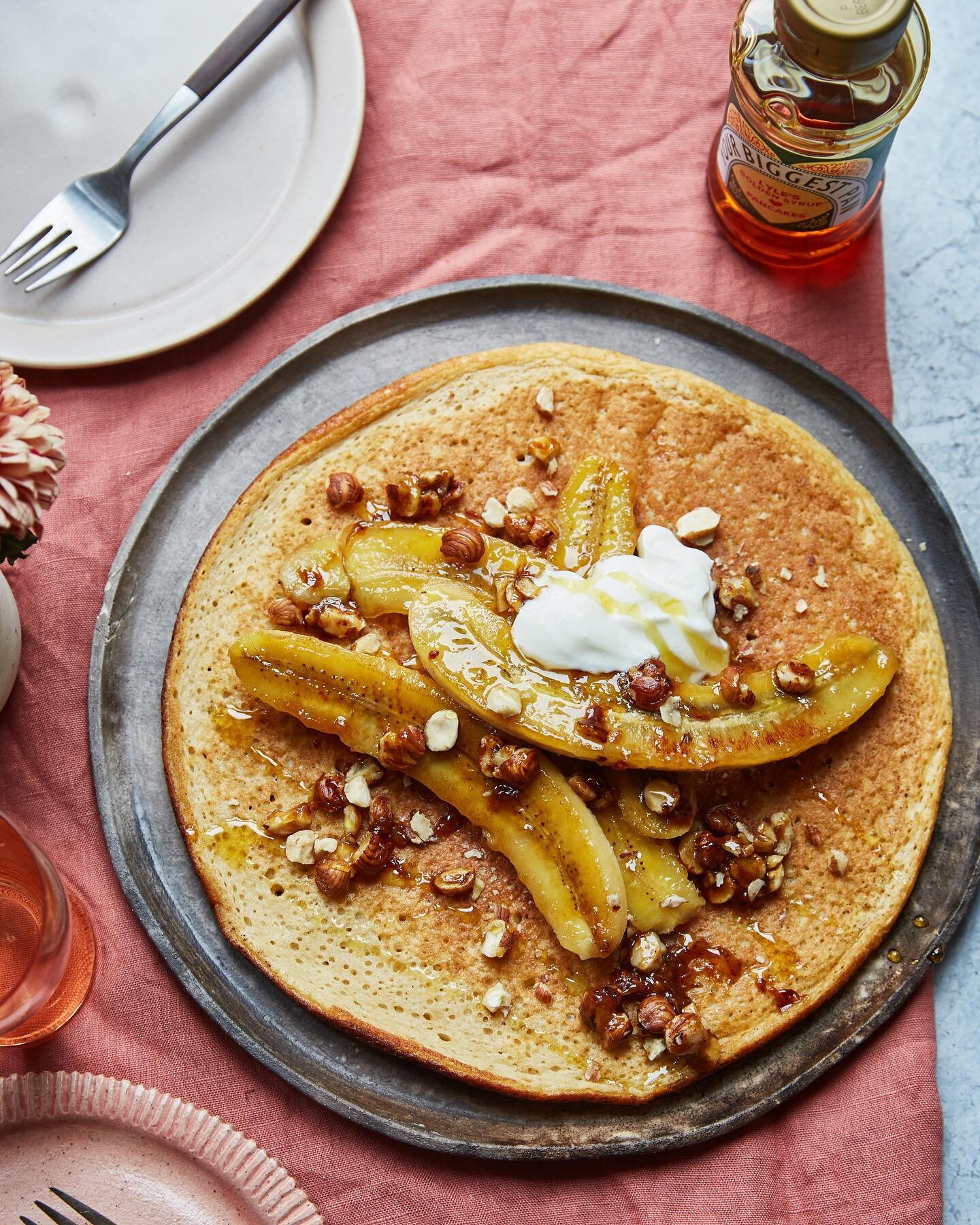 (AD) This pancake day I&rsquo;ll be making a Banana Hazelnut Pancake for 2 💖🥞🍌🌰&ndash; it&rsquo;s like a cross between a souffl&eacute; pancake and an American-style pancake, with beaten egg whites folded in for a fluffy texture ☁️😇. The topping